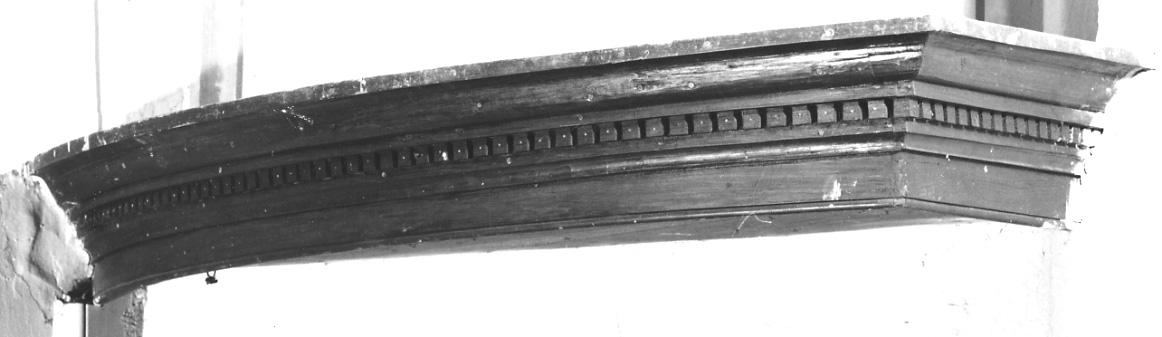 pulpito, frammento - ambito piemontese (fine sec. XIX)