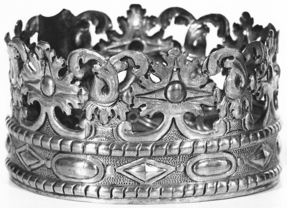 corona da statua, serie - bottega piemontese (prima metà sec. XIX)