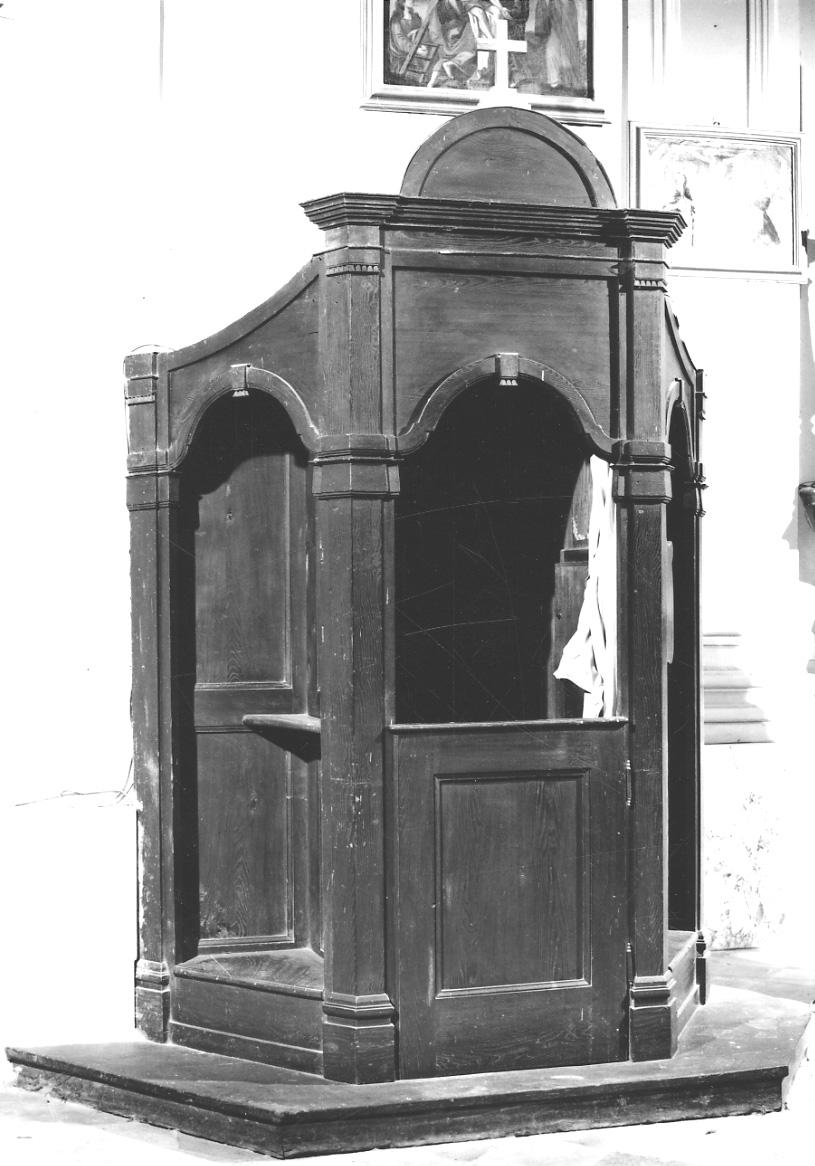 confessionale, opera isolata - bottega piemontese (prima metà sec. XIX)