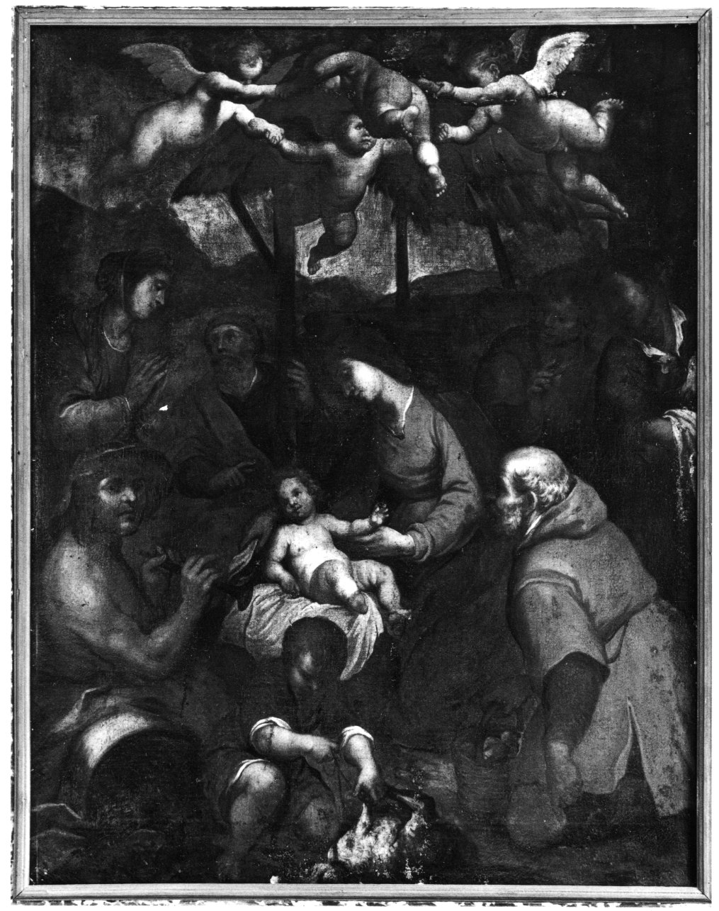 adorazione dei pastori (dipinto, opera isolata) - ambito ligure-piemontese (seconda metà sec. XVIII)