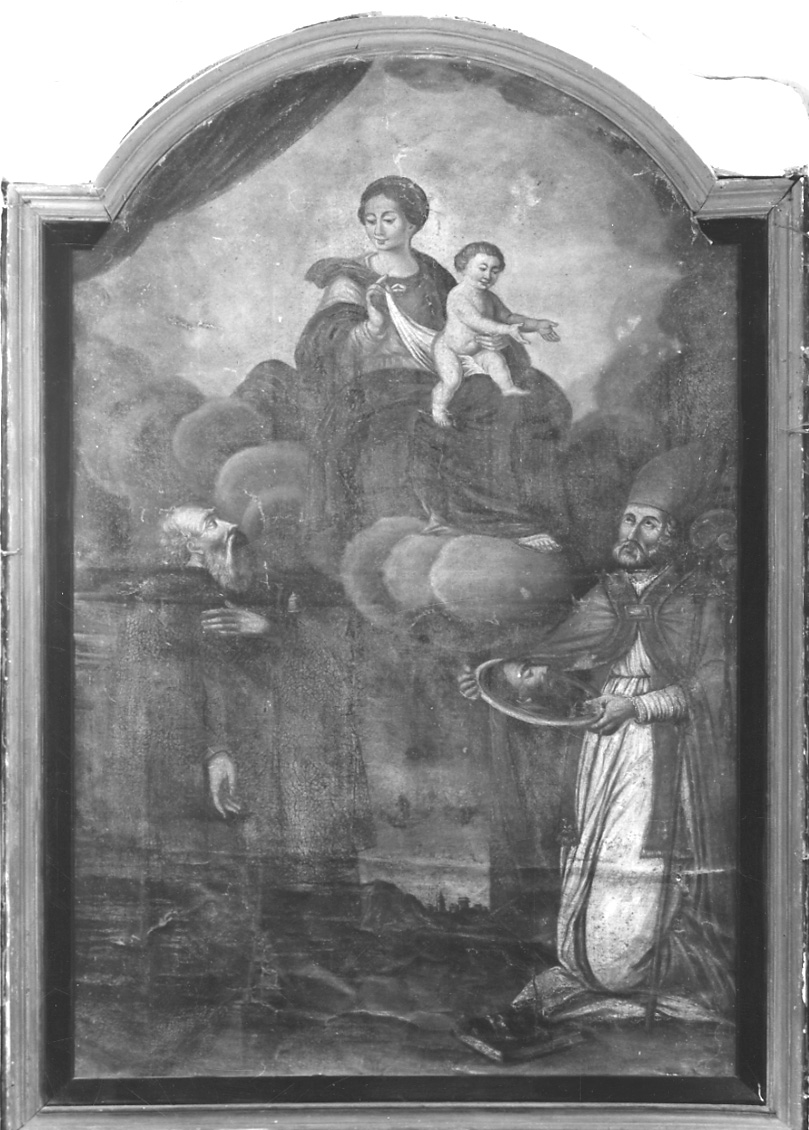 Madonna con Bambino tra Sant'Antonio Abate e San Grato (pala d'altare, opera isolata) - ambito monregalese (fine/inizio secc. XVII/ XVIII)