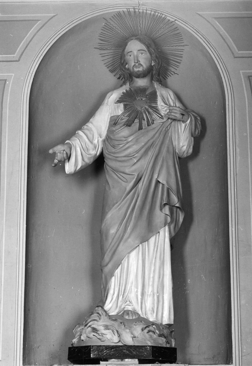 Sacro Cuore di Gesù (statua, opera isolata) - ambito piemontese (prima metà sec. XX)