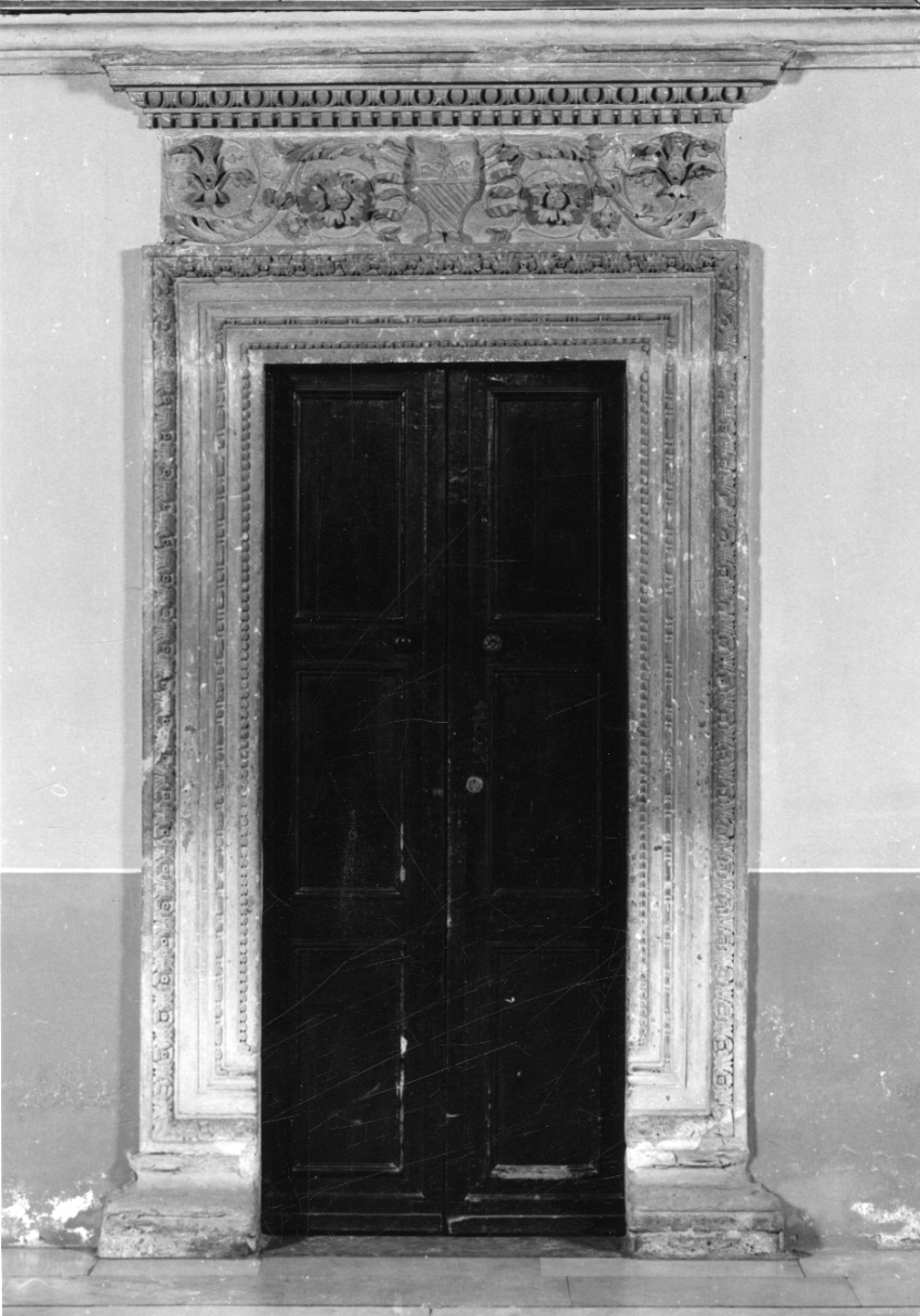 mostra di porta, opera isolata - bottega lombardo-piemontese (primo quarto sec. XVI)