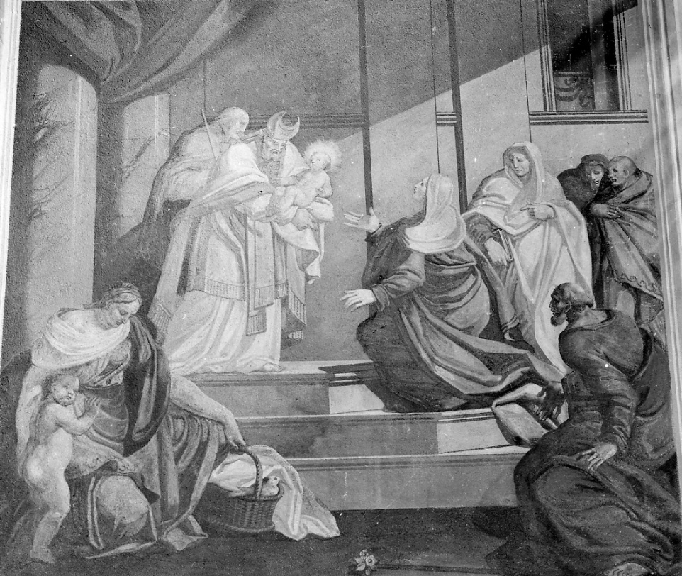presentazione di Gesù al tempio (dipinto, elemento d'insieme) - ambito ligure-piemontese (prima metà sec. XIX)