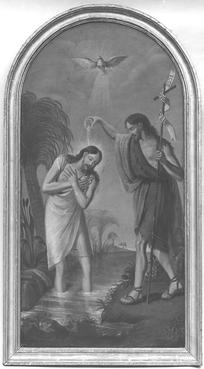 battesimo di Cristo (dipinto, opera isolata) - ambito piemontese (sec. XIX)