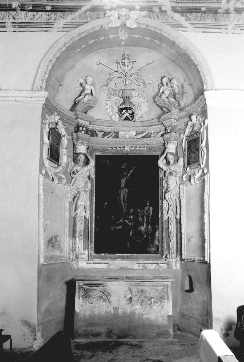 simboli della passione (altare, opera isolata) - ambito piemontese (metà sec. XVII)