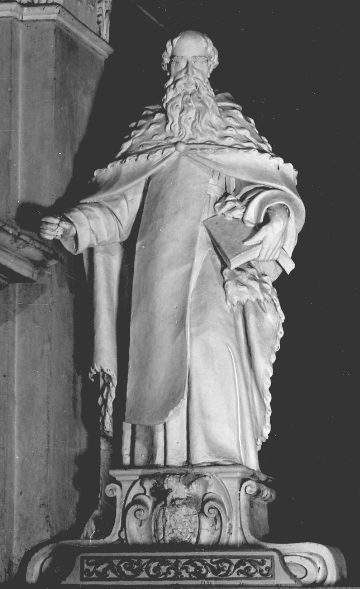 Elia come fondatore dell'Ordine carmelitano (statua, elemento d'insieme) - ambito piemontese (ultimo quarto sec. XVII)