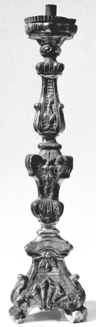 candeliere, opera isolata - ambito piemontese (fine sec. XVIII)