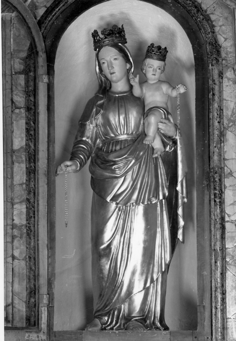 Madonna del Rosario (statua, opera isolata) - ambito piemontese (seconda metà sec. XIX)