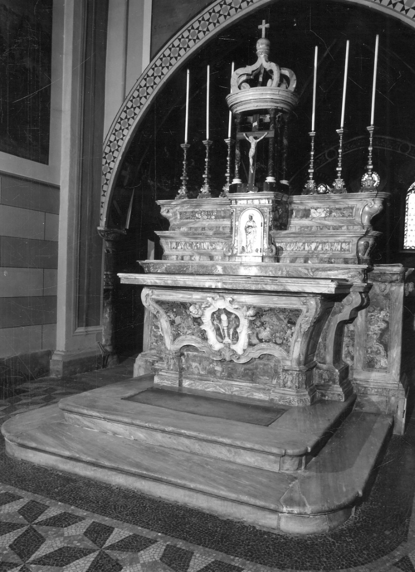 altare maggiore, opera isolata - ambito piemontese (seconda metà sec. XVIII)