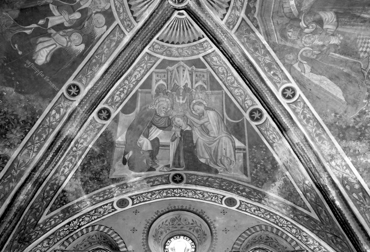 incoronazione di Maria Vergine (dipinto, elemento d'insieme) di Maestro di Roletto (prima metà sec. XV)