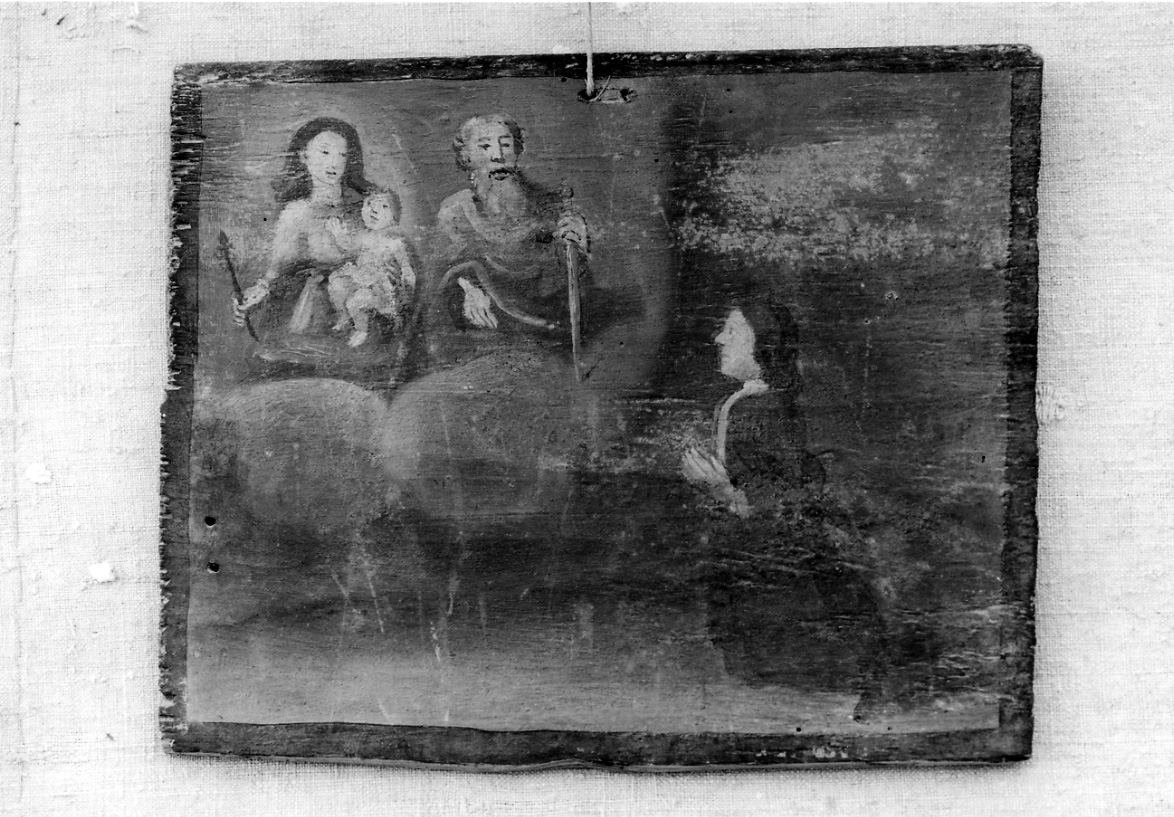 Madonna con Bambino e San Paolo intercedono per un devoto (ex voto, opera isolata) - ambito piemontese (seconda metà sec. XVIII)