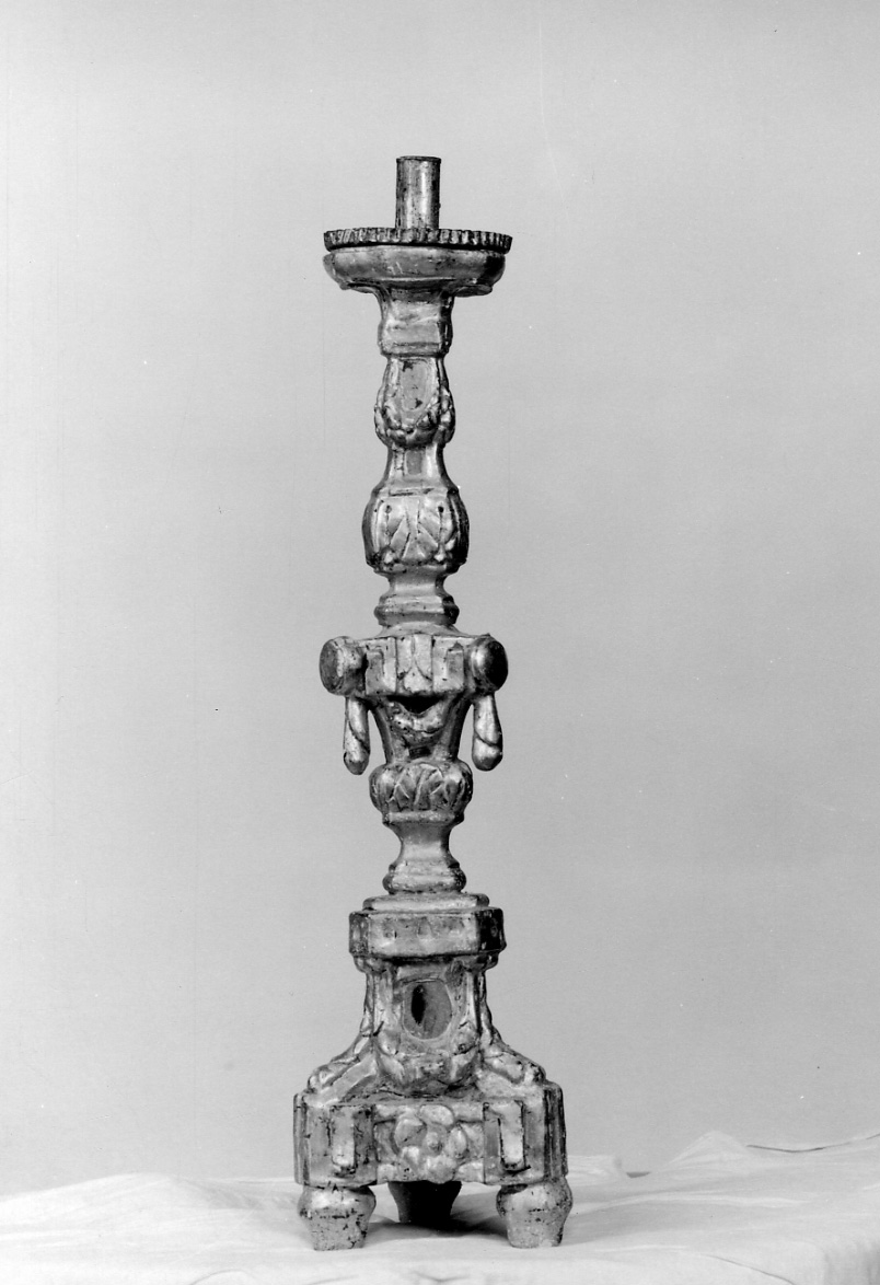 candelabro, serie - ambito piemontese (fine/inizio secc. XVIII/ XIX)