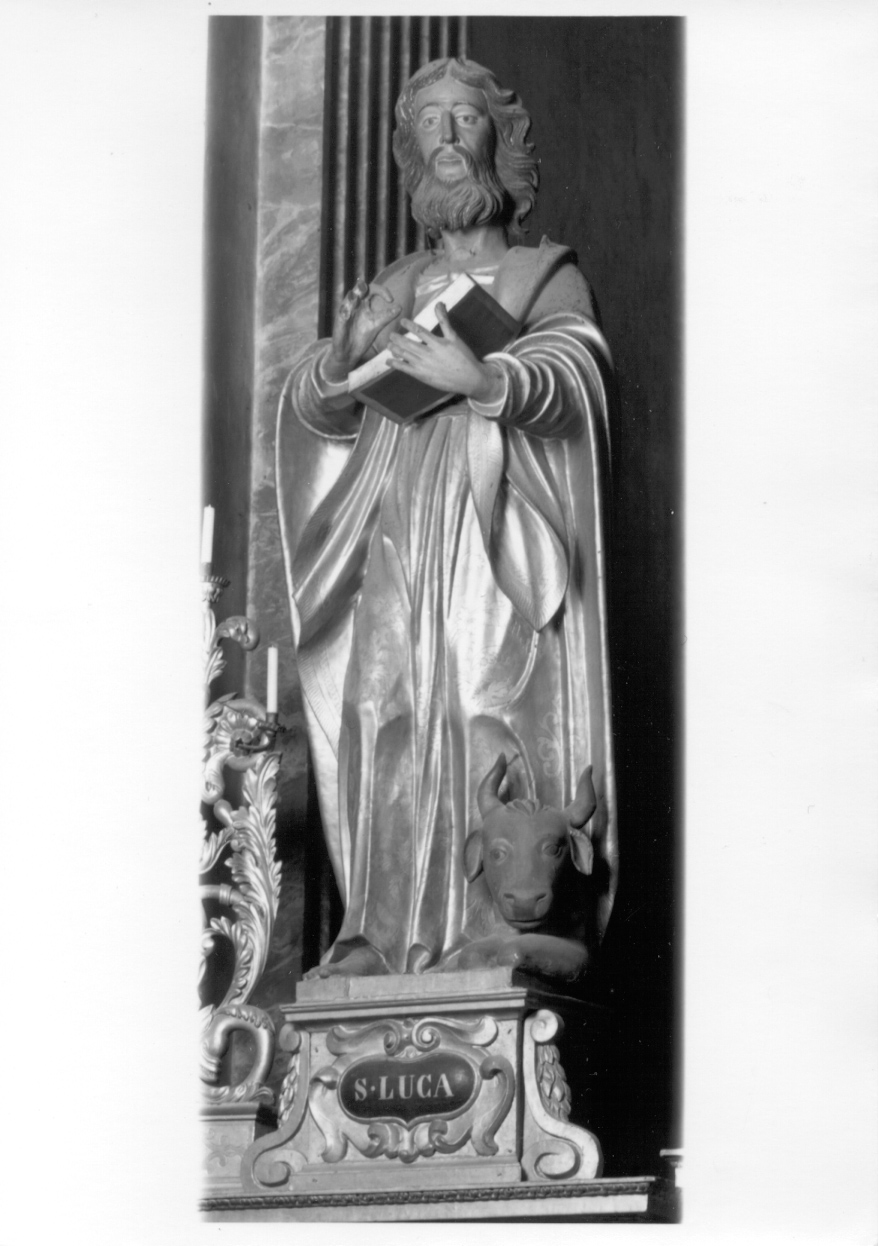 San Luca (statua, opera isolata) - ambito franco-piemontese (seconda metà sec. XVII)