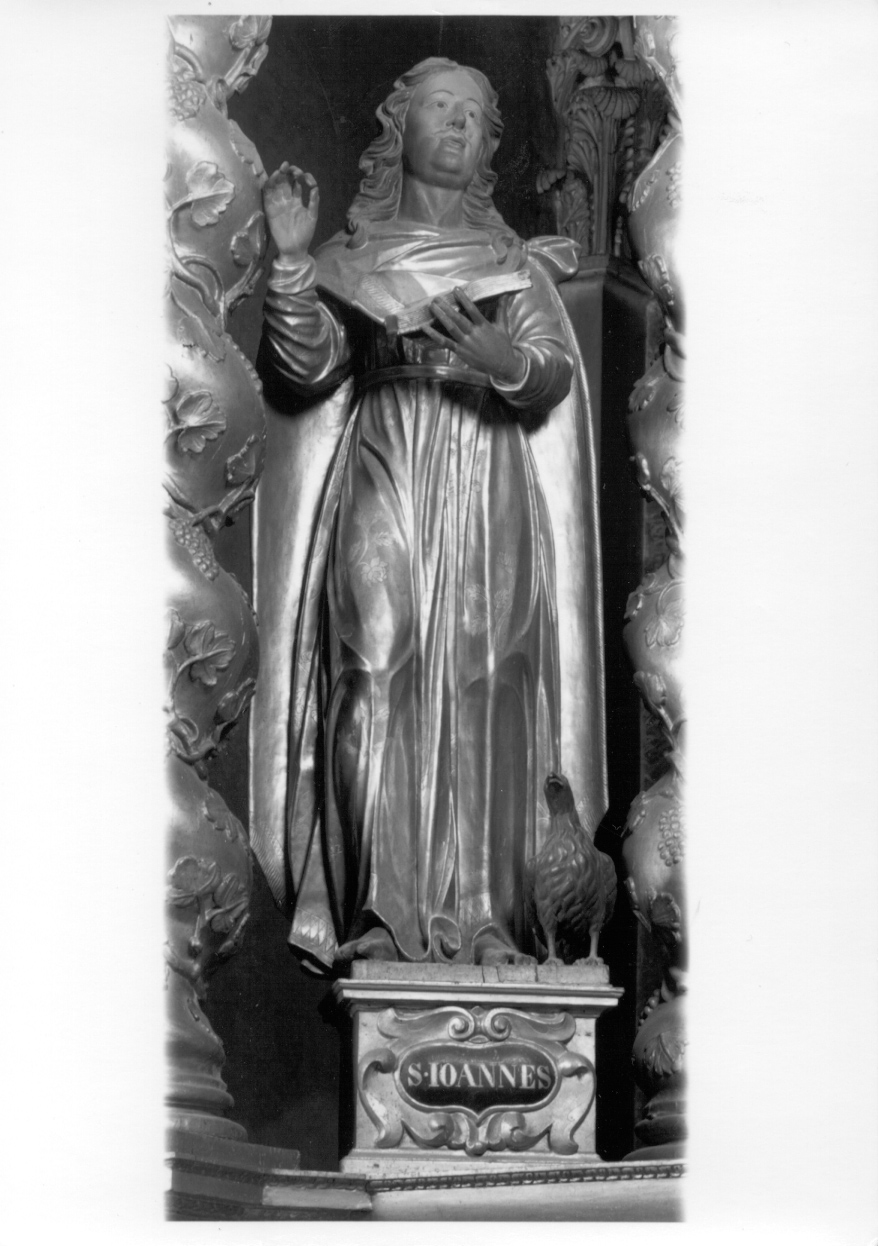 SAN GIOVANNI EVANGELISTA (statua, opera isolata) - ambito franco-piemontese (seconda metà sec. XVII)