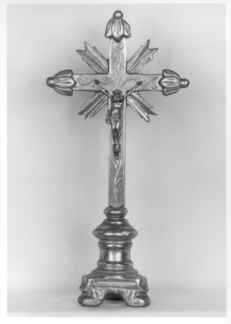 Cristo crocifisso (croce d'altare, opera isolata) - ambito piemontese (secondo quarto, prima metà sec. XIX, sec. XX)