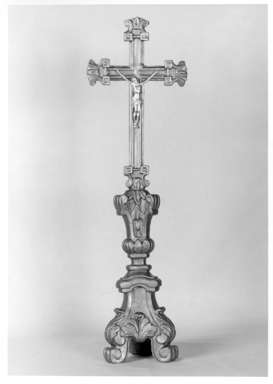 Cristo crocifisso (croce d'altare, opera isolata) - ambito piemontese (ultimo quarto sec. XVIII)
