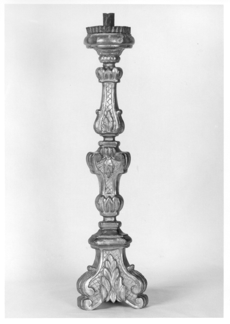 candelabro, opera isolata - ambito piemontese (seconda metà sec. XVIII)
