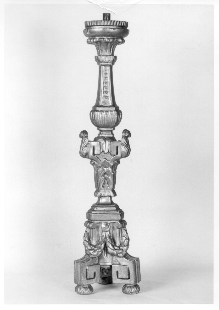 candelabro, opera isolata - ambito piemontese (fine sec. XVIII)