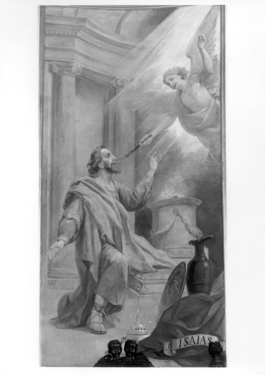 Isaia purificato dall'angelo (dipinto, ciclo) di Emina Vincenzo, Morgari Luigi (primo quarto, primo quarto sec. XIX, sec. XX)