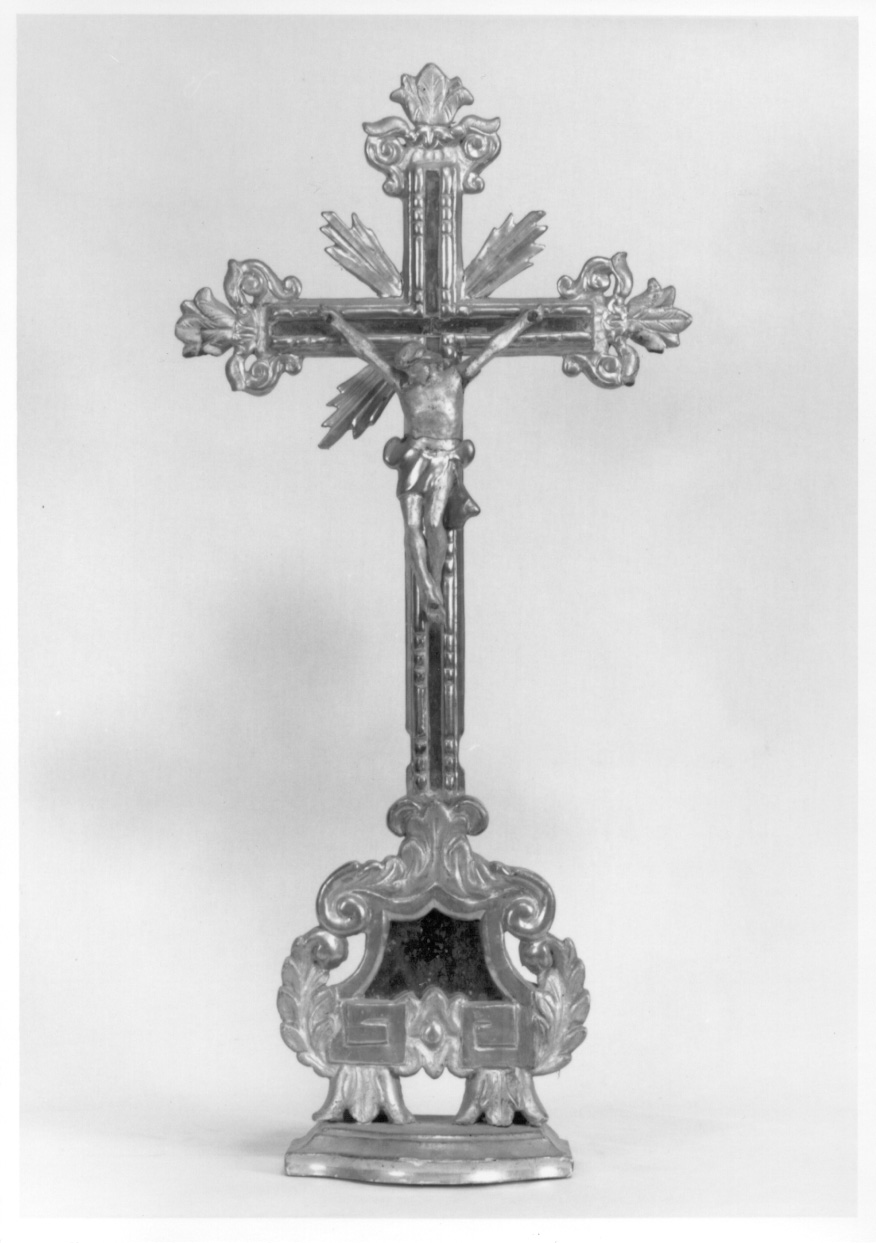 Cristo crocifisso (croce d'altare, opera isolata) - ambito piemontese (fine/inizio secc. XVIII/ XIX)