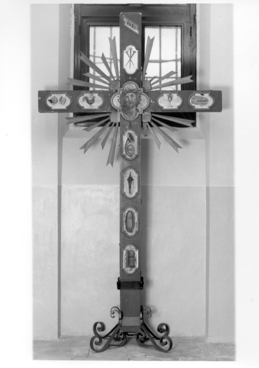 Cristo con strumenti della Passione (croce processionale, opera isolata) - ambito ticinese (?) (sec. XIX)