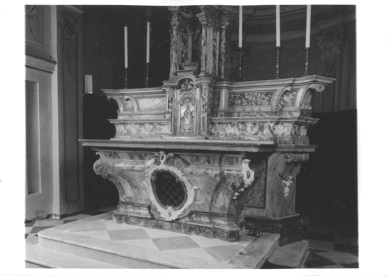 altare maggiore, opera isolata - ambito piemontese (seconda metà sec. XVII)