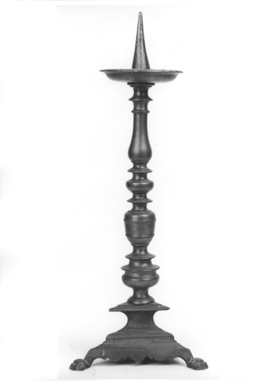 candelabro, serie - ambito torinese (primo quarto sec. XVII)