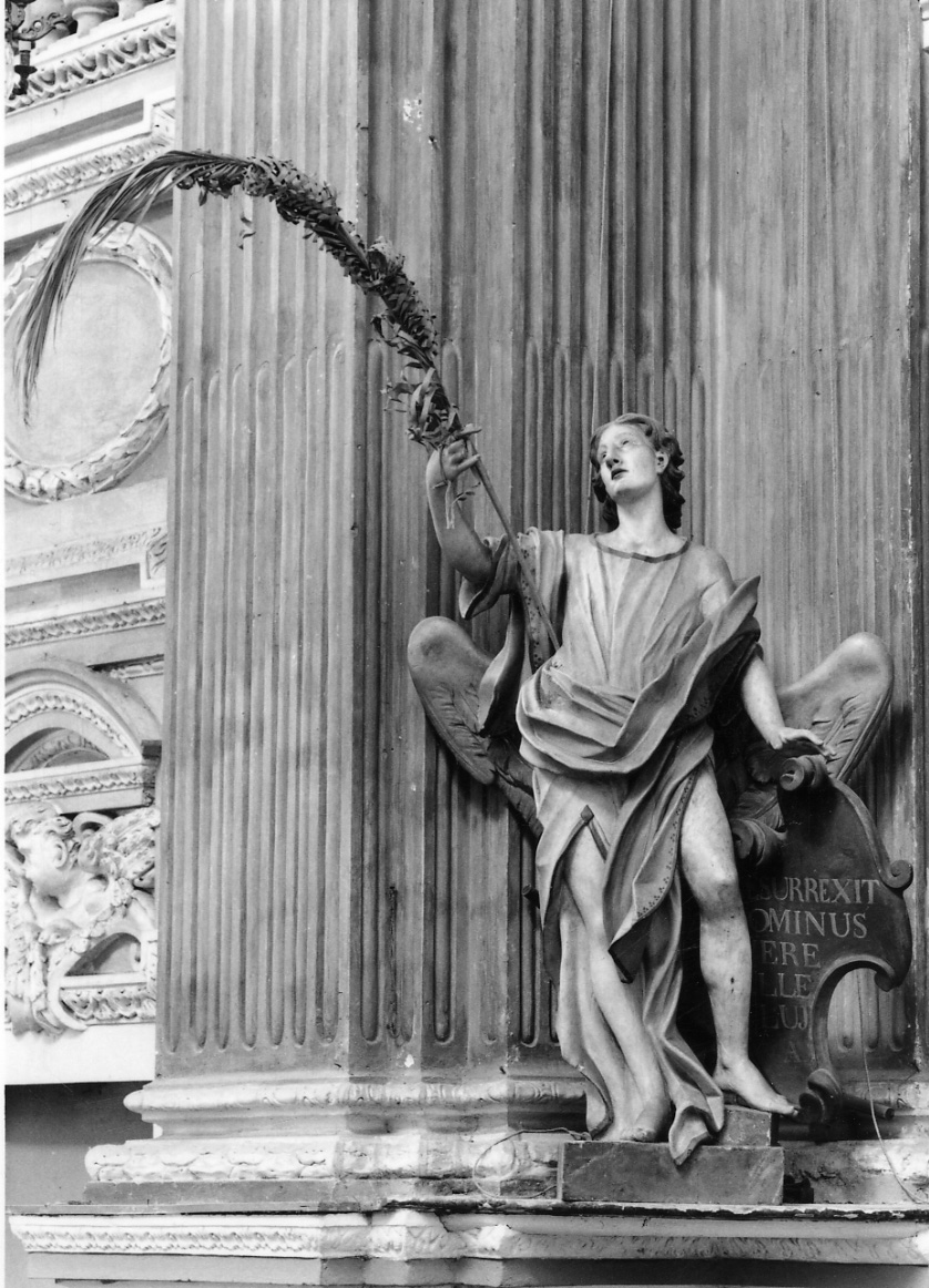 ANGELO CON FASCIO DI PALME (statua, opera isolata) - ambito piemontese (prima metà sec. XVIII)