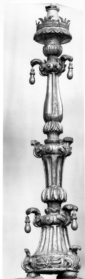 candelabro, serie - ambito piemontese (primo quarto sec. XVIII)