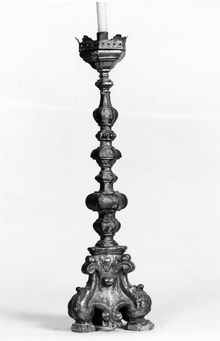 candelabro, serie - ambito piemontese (primo quarto sec. XVIII)