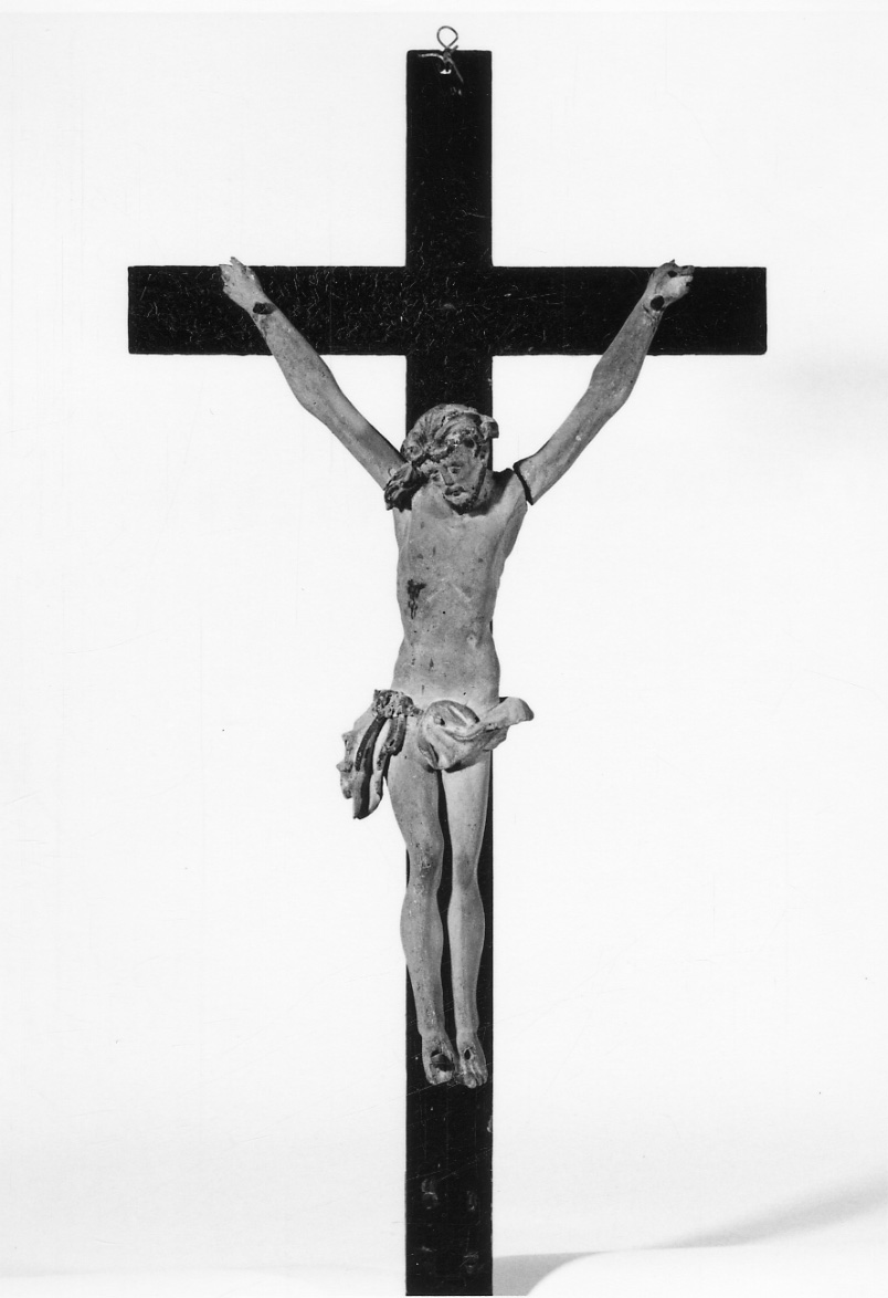 Cristo crocifisso (crocifisso, opera isolata) - ambito piemontese (prima metà sec. XVIII)