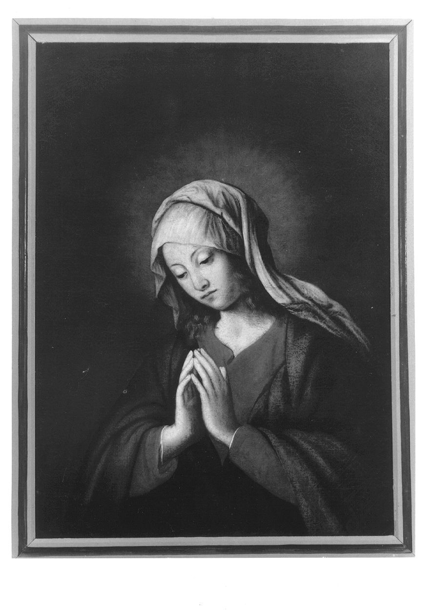 Madonna orante (dipinto, opera isolata) - ambito piemontese (sec. XVIII)
