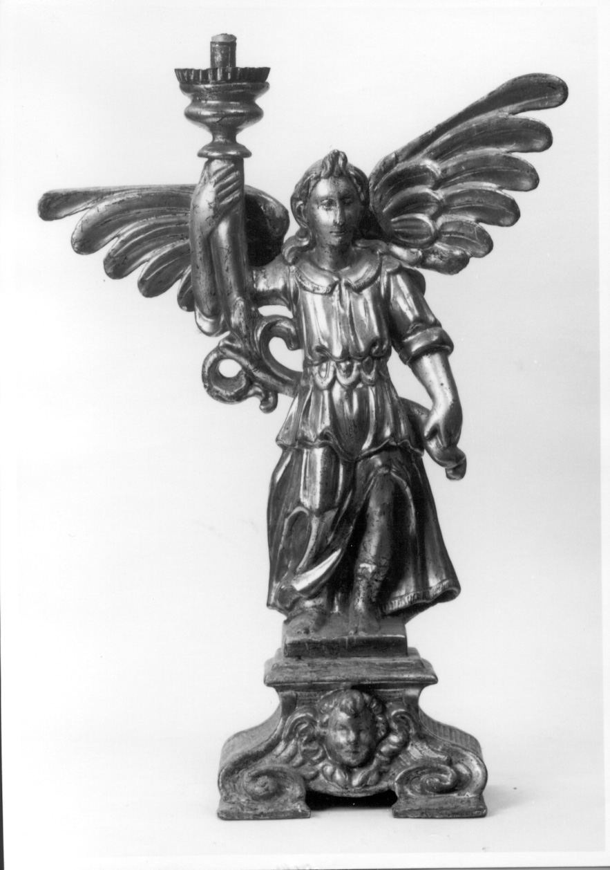 candelabro - a statua, serie - ambito piemontese-savoiardo (secondo quarto sec. XVII)
