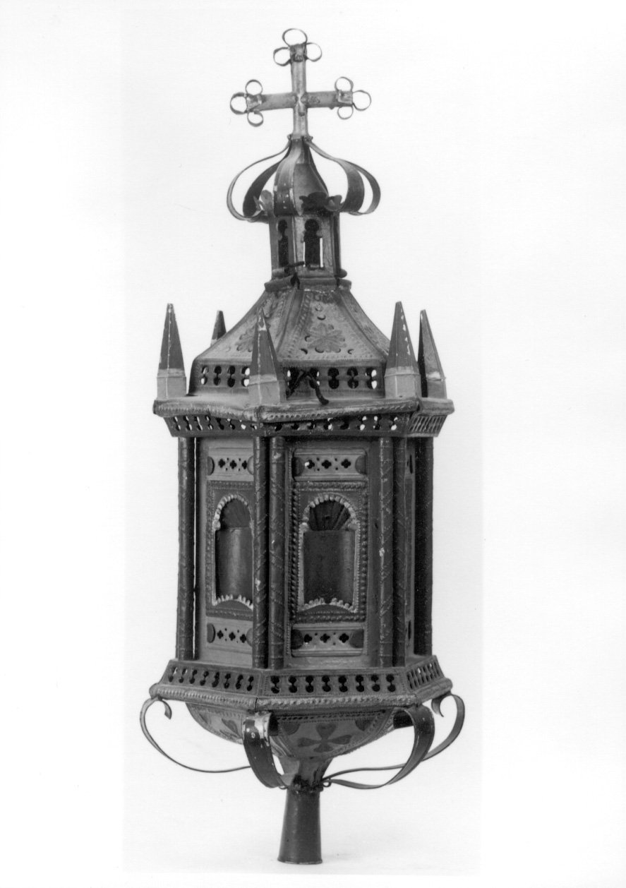 lanterna processionale, serie - ambito piemontese (fine/inizio secc. XIX/ XX)