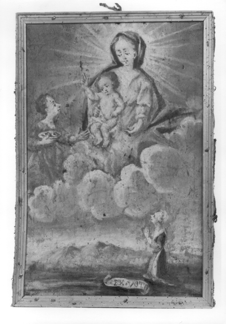 Madonna con Bambino e Santa Lucia intercedono per devota (ex voto, opera isolata) - ambito piemontese (terzo quarto sec. XVIII)
