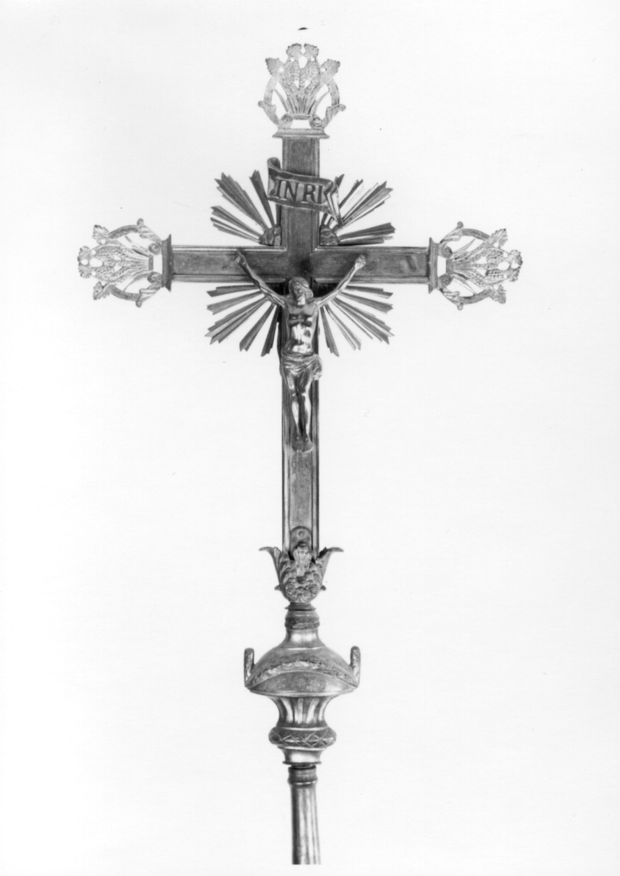 croce processionale, opera isolata - ambito Francia sud-orientale (metà sec. XIX)