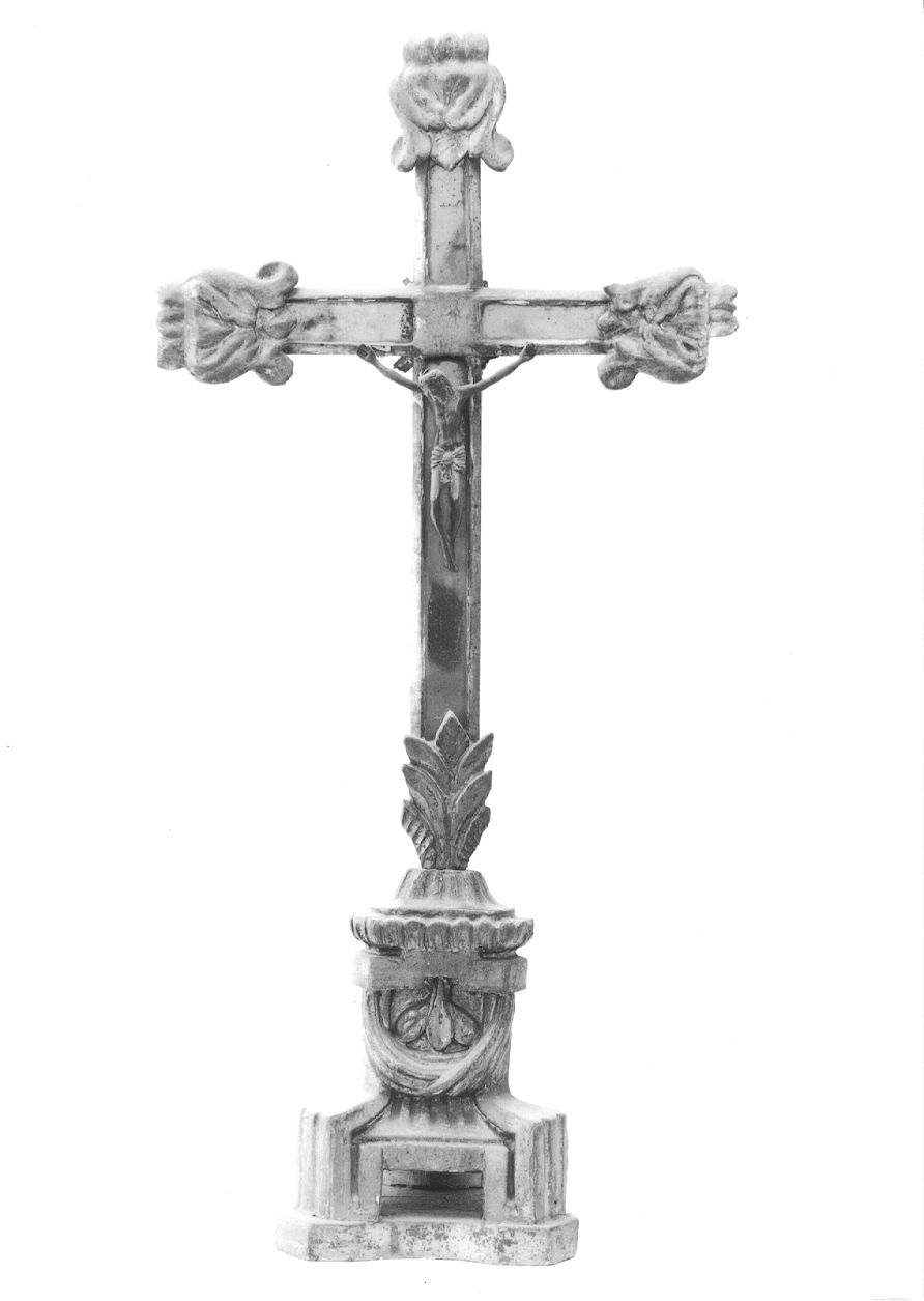 croce d'altare, opera isolata - ambito piemontese (fine sec. XVIII)