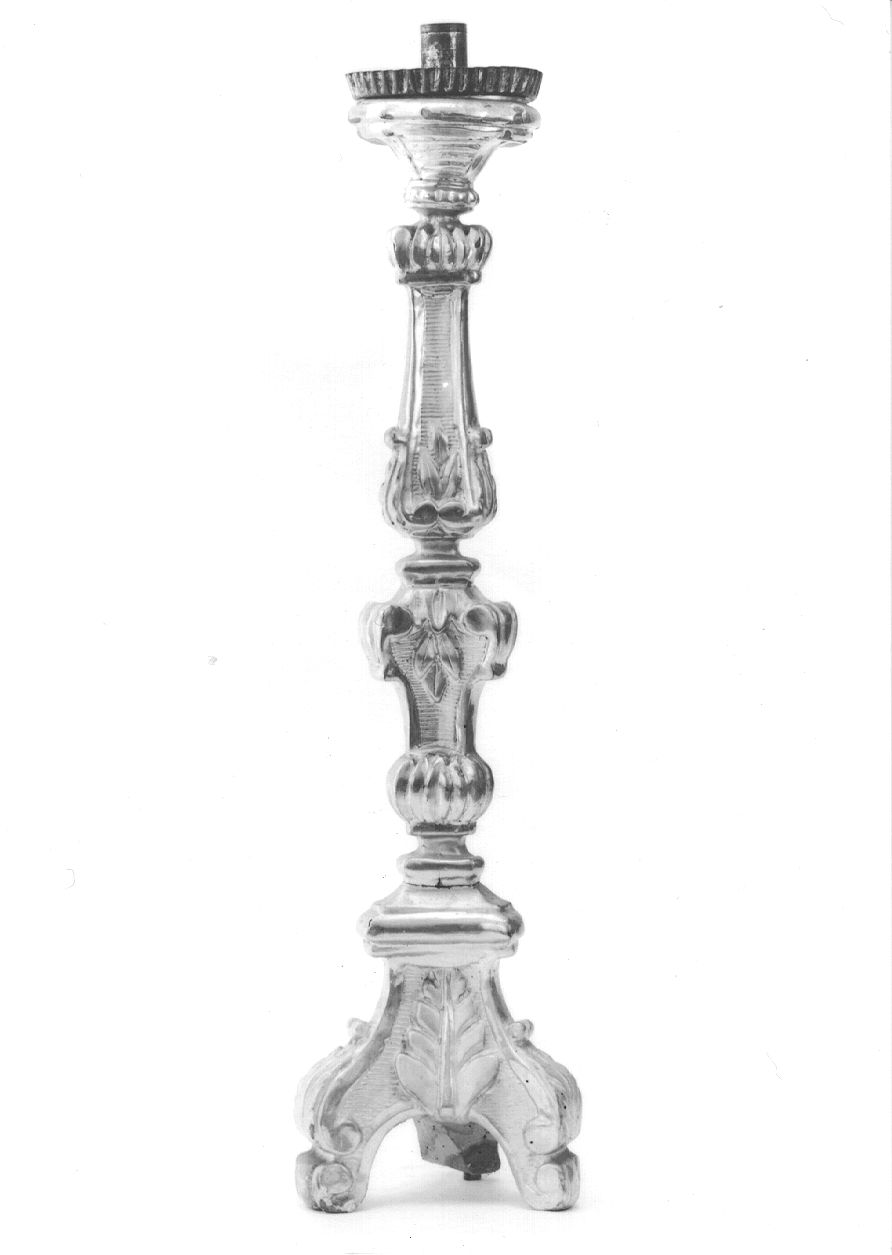candelabro, serie - ambito piemontese (seconda metà sec. XIX)