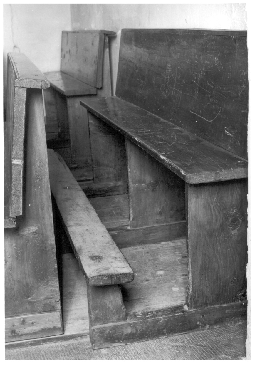 banco da chiesa, serie - bottega piemontese (terzo quarto sec. XIX)