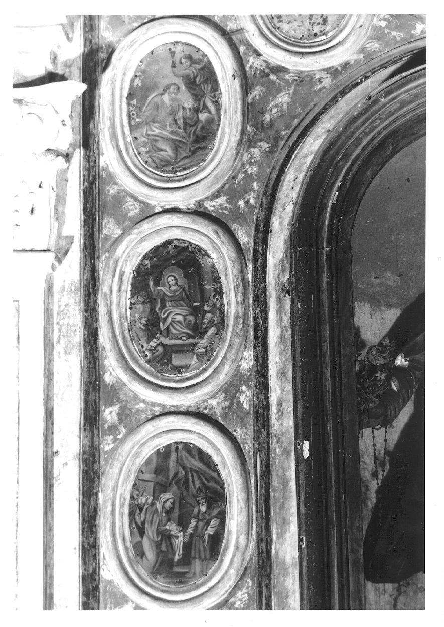 MISTERI DEL ROSARIO, presentazione di Gesù al tempio (dipinto) - ambito piemontese (seconda metà sec. XVIII)