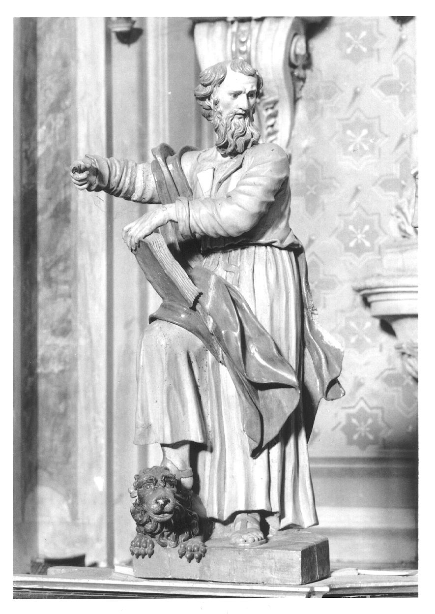 SAN MARCO EVANGELISTA (statua, serie) - Bottega di G.B. Bernero (seconda metà sec. XVIII)