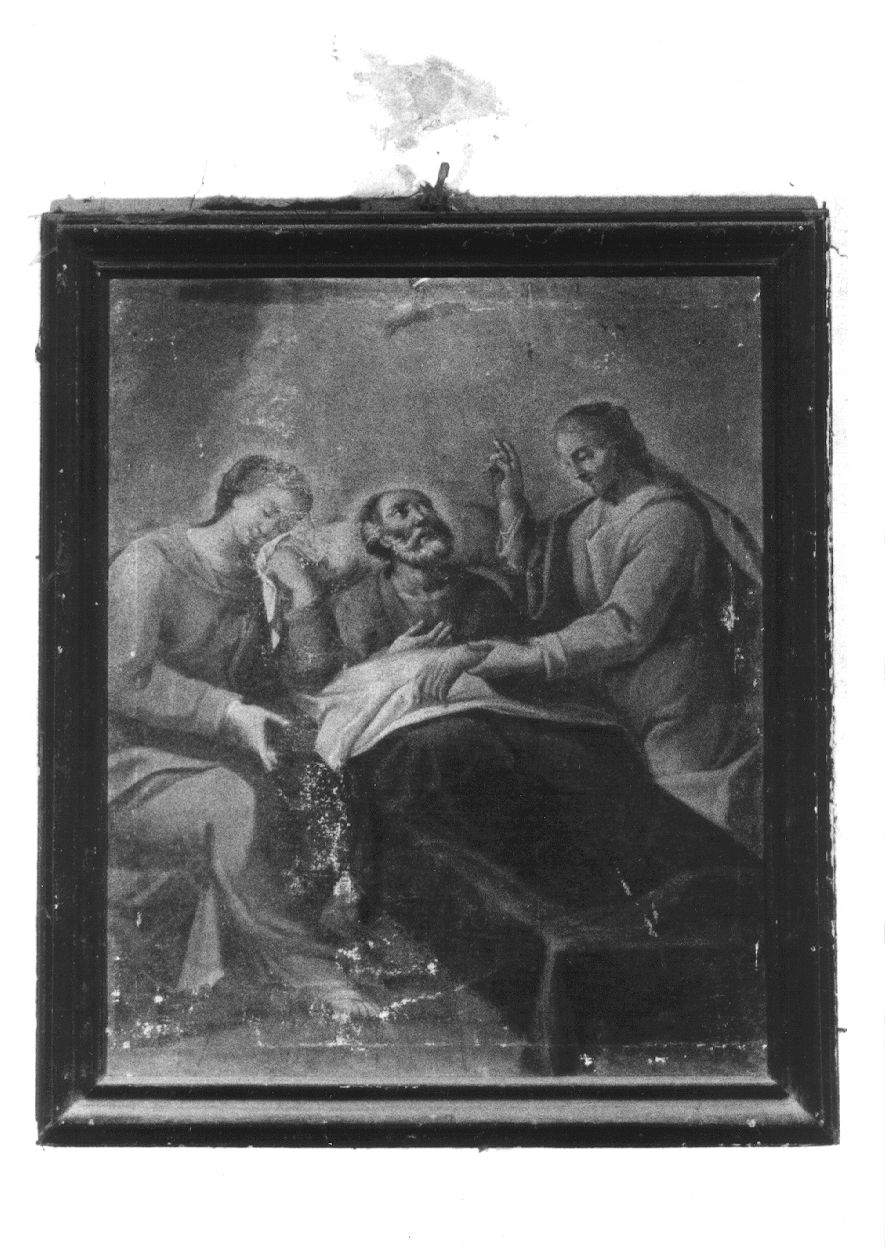MORTE DI SAN GIUSEPPE (dipinto, opera isolata) - ambito piemontese (prima metà sec. XIX)