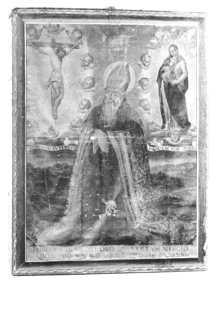 SANTO VESCOVO (dipinto, opera isolata) - ambito piemontese (seconda metà sec. XVII)
