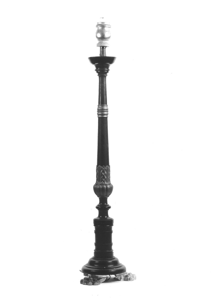 candelabro, serie - bottega piemontese (sec. XIX)