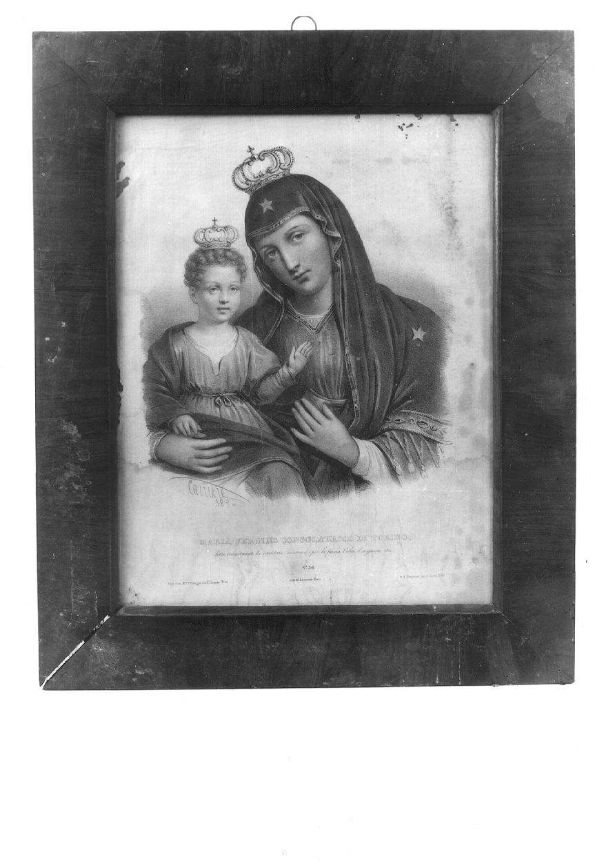 CONSOLATA, MADONNA CON BAMBINO (ex voto, opera isolata) - ambito piemontese (sec. XIX)