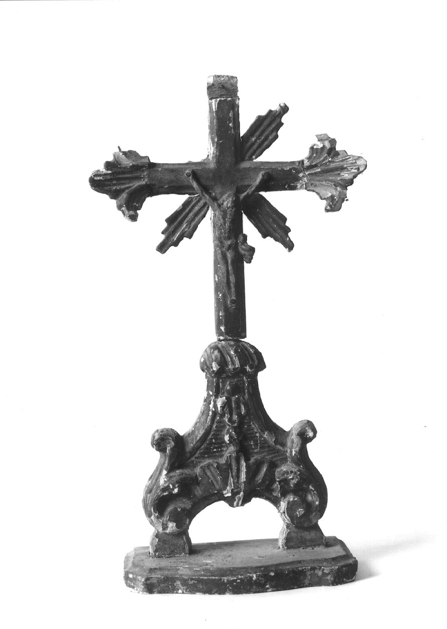 Cristo crocifisso (croce d'altare, opera isolata) - ambito piemontese (seconda metà sec. XVIII)