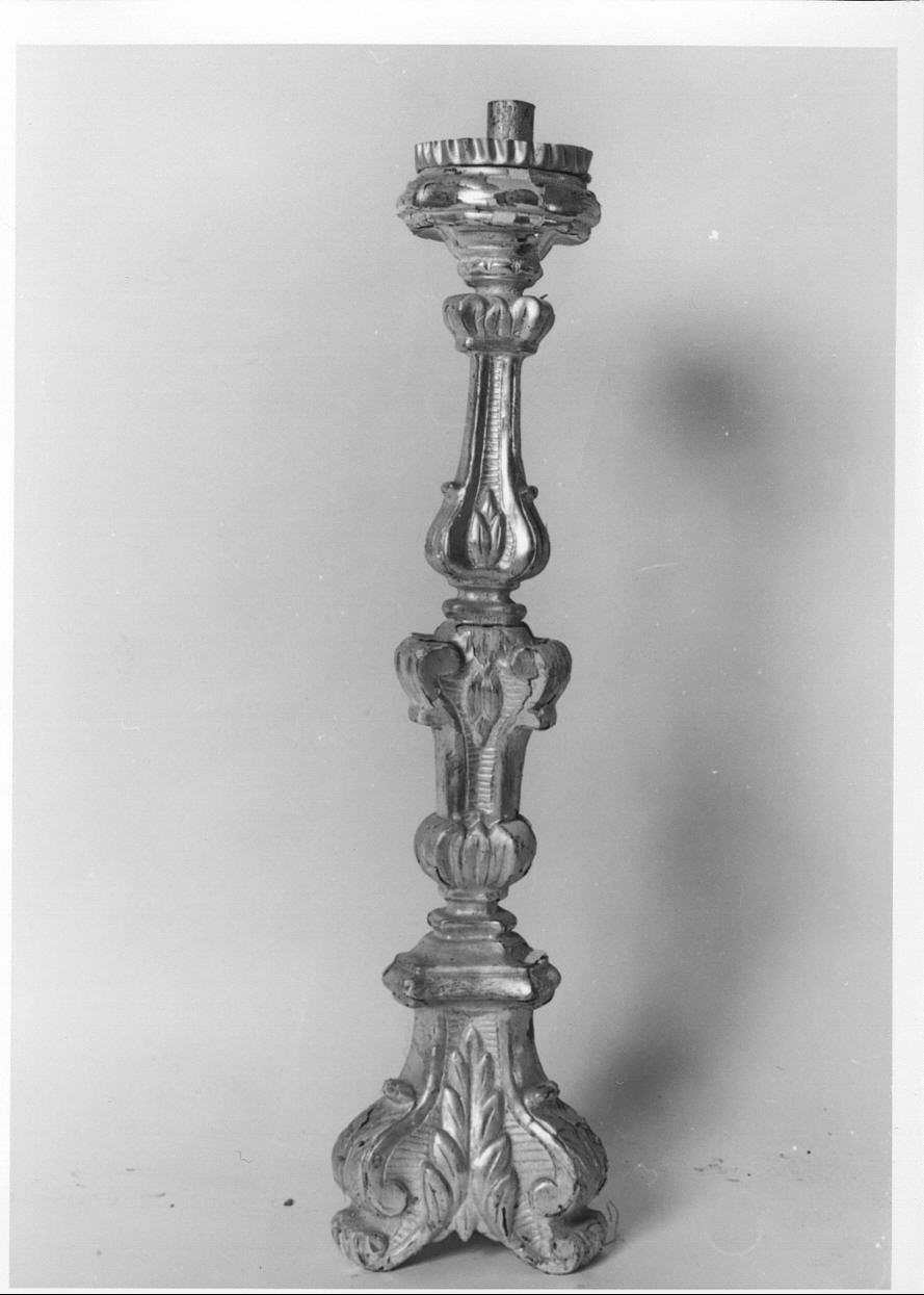 candelabro, opera isolata - ambito piemontese (seconda metà sec. XVIII)