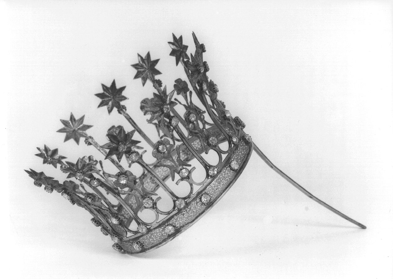 corona da statua, elemento d'insieme - ambito piemontese (primo quarto sec. XX)