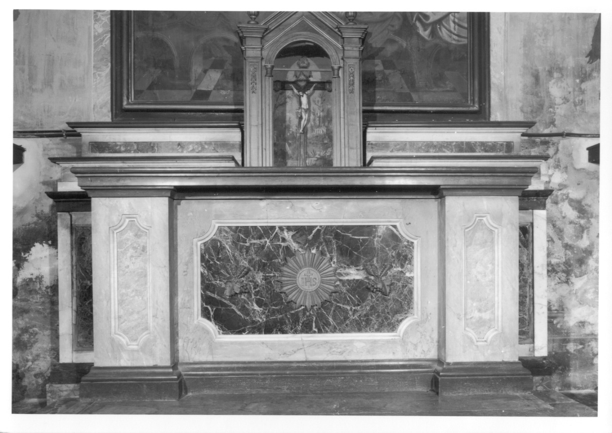 altare, opera isolata di Frangi Francesco, Frangi Mansueto (secondo quarto sec. XIX)